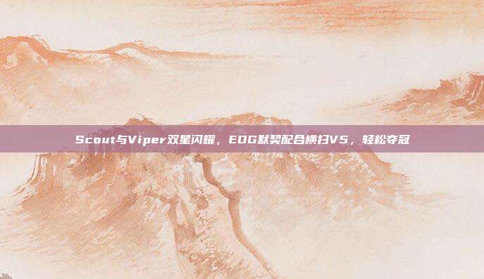 Scout与Viper双星闪耀，EDG默契配合横扫V5，轻松夺冠