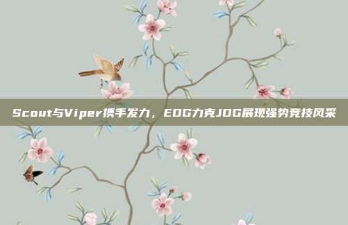 Scout与Viper携手发力，EDG力克JDG展现强势竞技风采