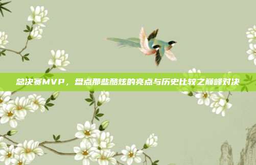 总决赛MVP，盘点那些酷炫的亮点与历史比较之巅峰对决