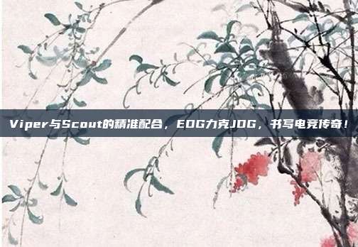 Viper与Scout的精准配合，EDG力克JDG，书写电竞传奇！